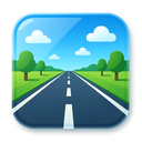 icon_technology_road_glassy icon preview