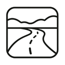 icon_technology_road_minimal_outline icon preview