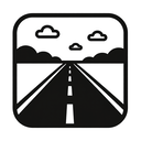 icon_technology_road_monochrome icon preview