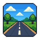 icon_technology_road_pixel_art icon preview