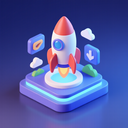icon_technology_rocket_3d_isometric icon preview
