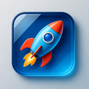 icon_technology_rocket_glassy icon preview