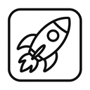 icon_technology_rocket_line_art icon preview