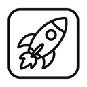icon_technology_rocket_minimal_outline icon preview