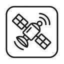 icon_technology_satellite_line_art icon preview