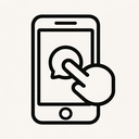 icon_technology_smartphone_monochrome icon preview
