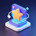 icon_technology_star_3d_isometric icon preview