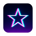 icon_technology_star_digital_glitch icon preview