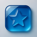 icon_technology_star_glassy icon preview