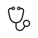 icon_technology_stethoscope_line_art icon preview