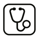 icon_technology_stethoscope_monochrome icon preview
