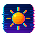 icon_technology_sun_digital_glitch icon preview
