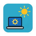 icon_technology_sun_flat_design icon preview