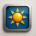 icon_technology_sun_metallic icon preview