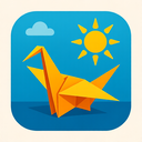 icon_technology_sun_origami icon preview