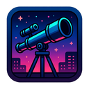 icon_technology_telescope_cyberpunk icon preview