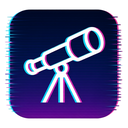 icon_technology_telescope_digital_glitch icon preview