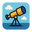 icon_technology_telescope_geometric icon preview