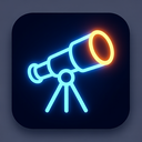 icon_technology_telescope_glow_effect icon preview