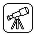 icon_technology_telescope_line_art icon preview