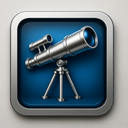 icon_technology_telescope_metallic icon preview