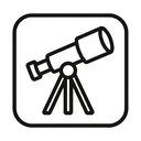 icon_technology_telescope_minimal_outline icon preview
