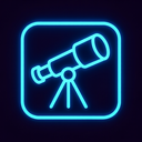 icon_technology_telescope_neon icon preview