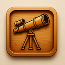icon_technology_telescope_wooden icon preview