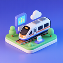 icon_technology_train_3d_isometric icon preview