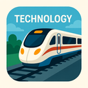 icon_technology_train_flat_design icon preview