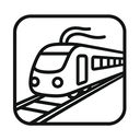 icon_technology_train_line_art icon preview