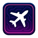 icon_transportation_airplane_cyberpunk icon preview