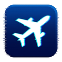 icon_transportation_airplane_digital_glitch icon preview