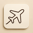 icon_transportation_airplane_elegant icon preview