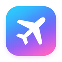 icon_transportation_airplane_gradient icon preview