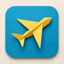 icon_transportation_airplane_origami icon preview