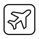icon_transportation_airplane_outline icon preview