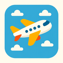 icon_transportation_airplane_playful icon preview