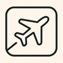 icon_transportation_airplane_thin icon preview