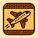 icon_transportation_airplane_tribal icon preview