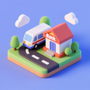 icon_transportation_bank_3d_isometric icon preview