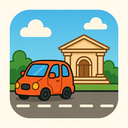 icon_transportation_bank_cartoon icon preview