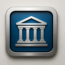 icon_transportation_bank_metallic icon preview