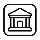 icon_transportation_bank_monochrome icon preview