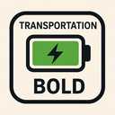 icon_transportation_battery_bold icon preview