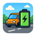 icon_transportation_battery_cartoon icon preview
