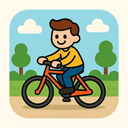 icon_transportation_bicycle_cartoon icon preview