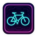 icon_transportation_bicycle_cyberpunk icon preview