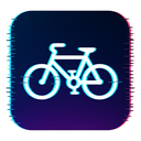 icon_transportation_bicycle_digital_glitch icon preview