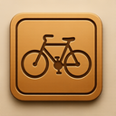 icon_transportation_bicycle_embossed icon preview
